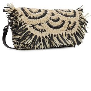Patricia Nash Loulia Specialty Woven Clutch with Crossbody Strap NWT